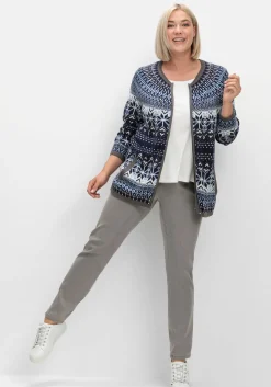 Schmale Jeans mit Stretchbund, ohne Taschen