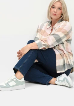 Schmale Jeans mit Stretchbund, ohne Taschen