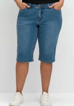 Schmale Jeans-Bermuda im Curvy-Schnitt VERENA