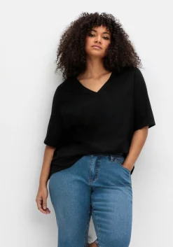 Schmale Jeans-Bermuda im Curvy-Schnitt VERENA