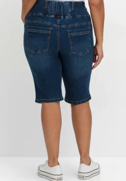 Schmale Jeans-Bermudas im Curvy-Schnitt ANNE