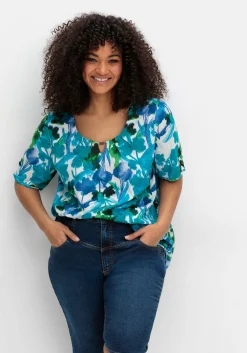 Schmale Jeans-Bermudas im Curvy-Schnitt ANNE