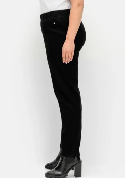 Schmale Thermohose mit Gummibund, innen angeraut