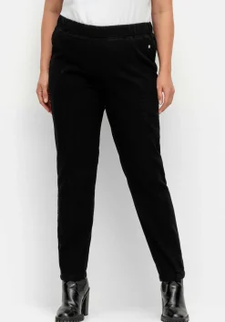 Schmale Thermohose mit Gummibund, innen angeraut