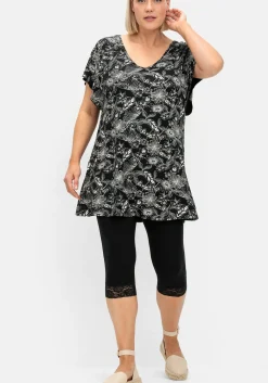 Set aus A-Linien-Shirt und Capri-Leggings