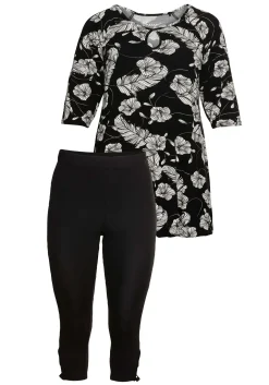 Set aus Longshirt und Caprileggings