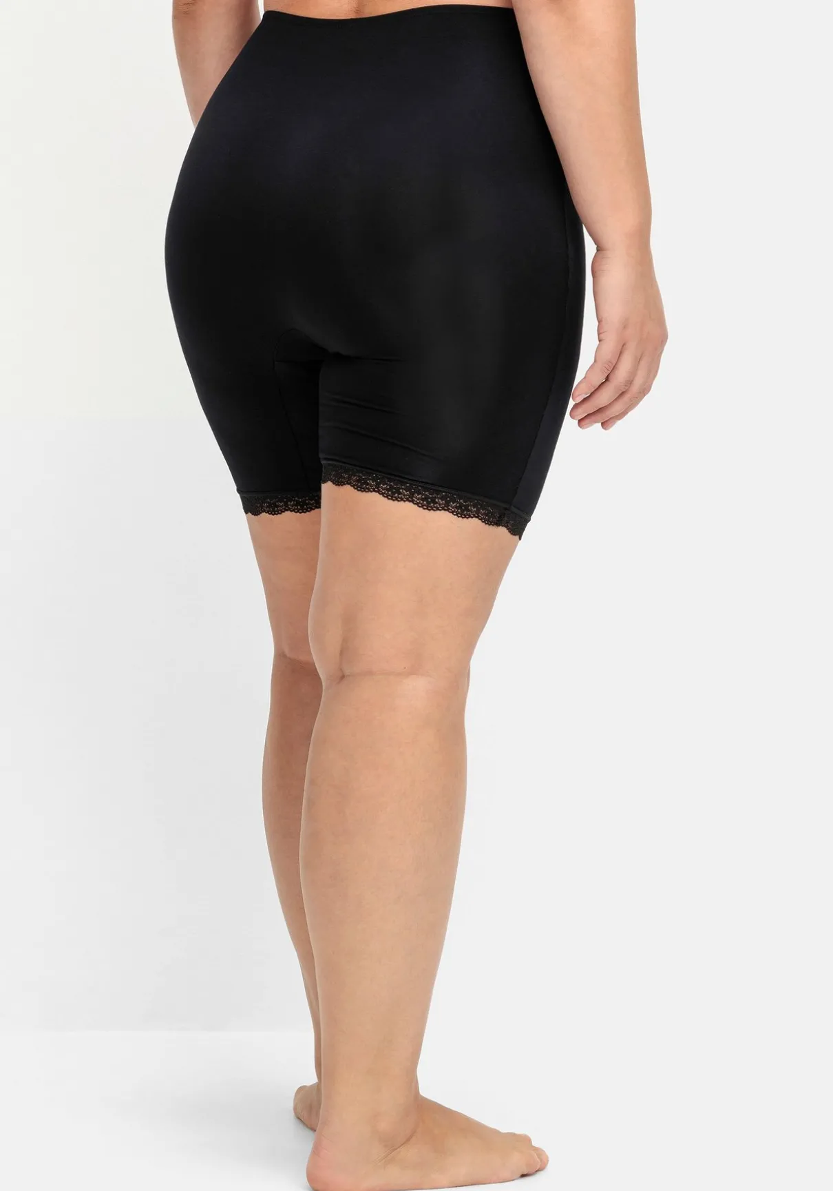 Shaping-Formpants mit hoher Taille und Spitzensaum