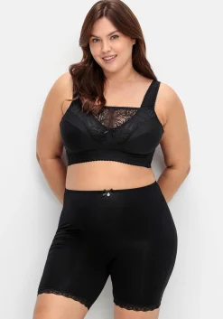 Shaping-Formpants mit hoher Taille und Spitzensaum