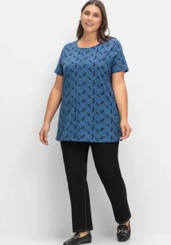 Shirt aus Jersey, mit Alloverdruck