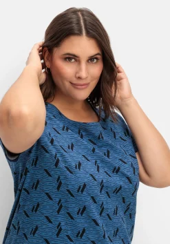 Shirt aus Jersey, mit Alloverdruck