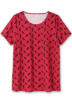 Shirt aus Jersey, mit Alloverdruck