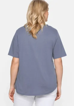 Shirt im Trachtenlook, mit Pailletten