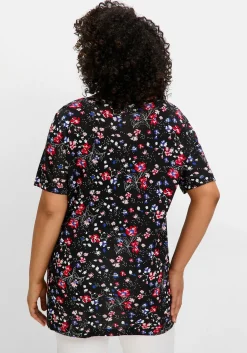Shirt in 2-in-1-Optik, mit Blumendruck