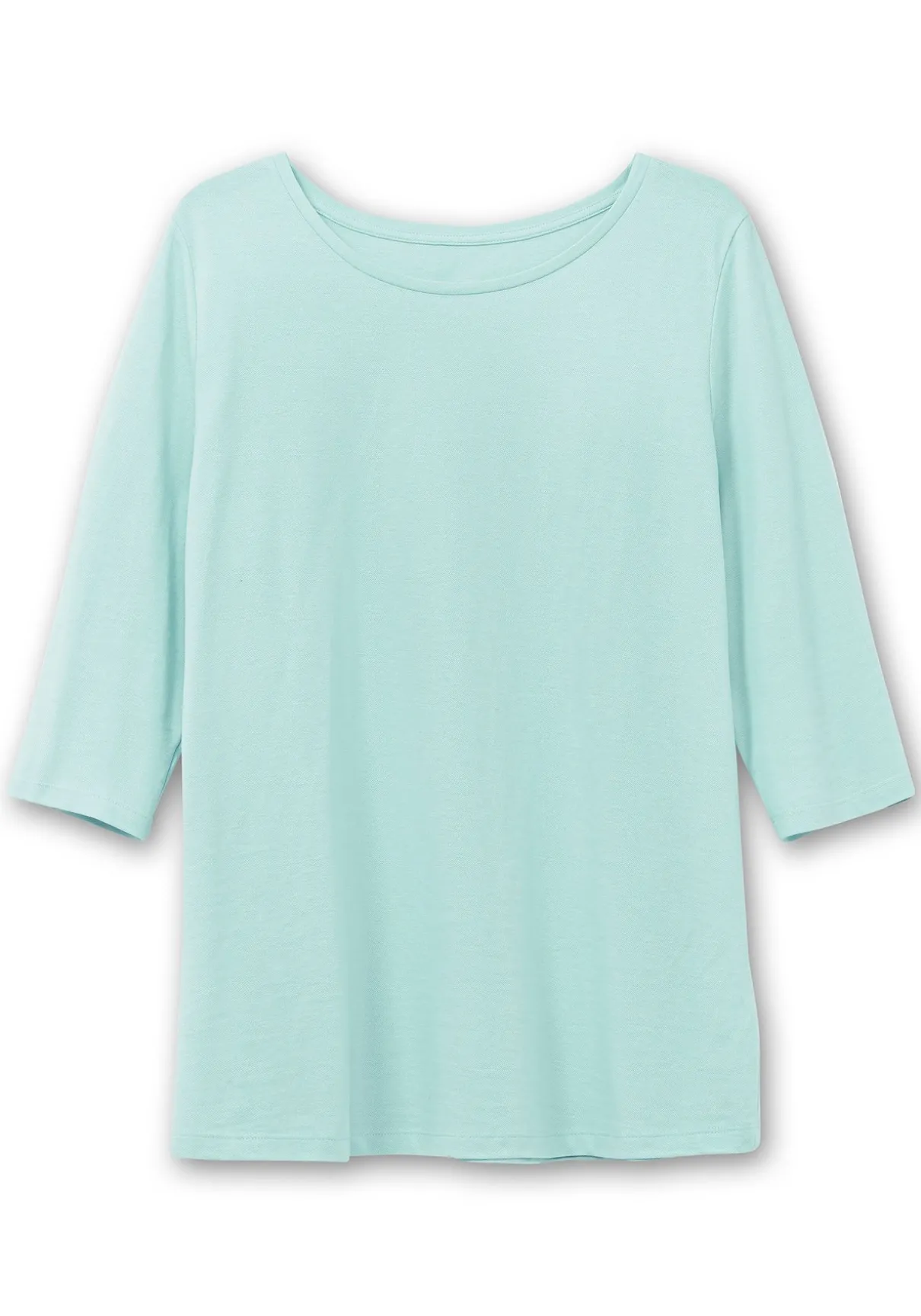 Shirt in Piqué-Qualität mit 3/4-Ärmeln