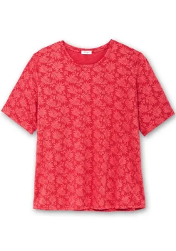 Shirt mit Alloverprint, leicht tailliert