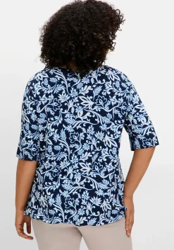 Shirt mit Alloverprint und Cut-out vorn