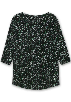 Shirt mit 3/4-Arm und Minimalprint