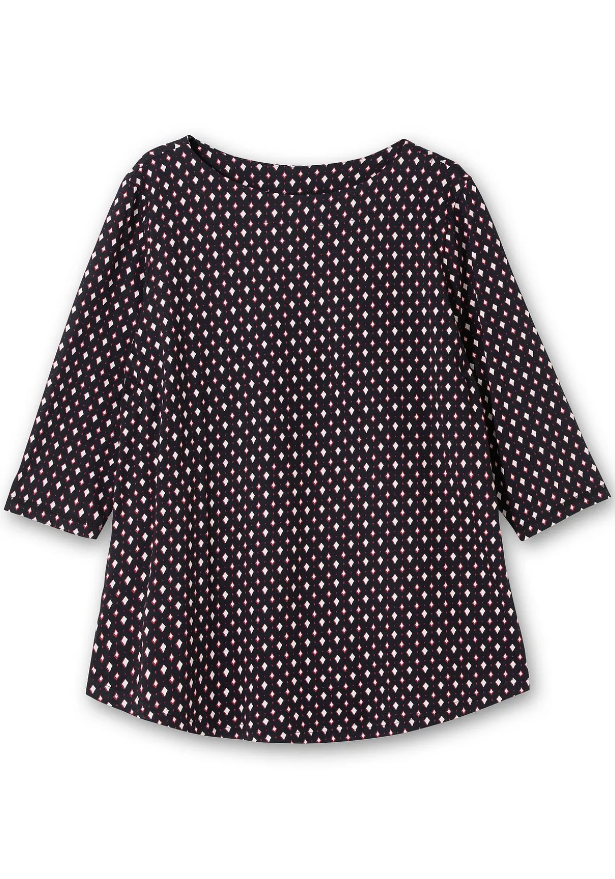 Shirt mit 3/4-Arm und Minimalprint