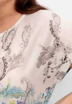 Shirt mit Blumenprint, in bügelfreier Qualität