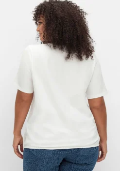 Shirt mit Blumenprint und Gummizugbund