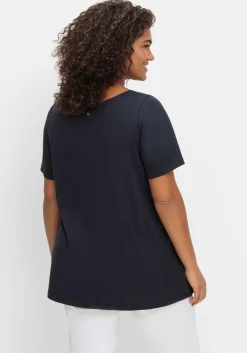 Shirt mit Flügelärmeln und Karree-Ausschnitt