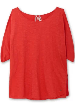 Shirt mit geschlitzten Fledermausärmeln