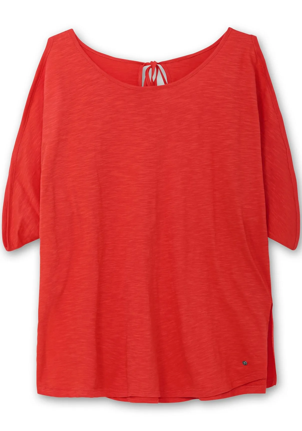 Shirt mit geschlitzten Fledermausärmeln