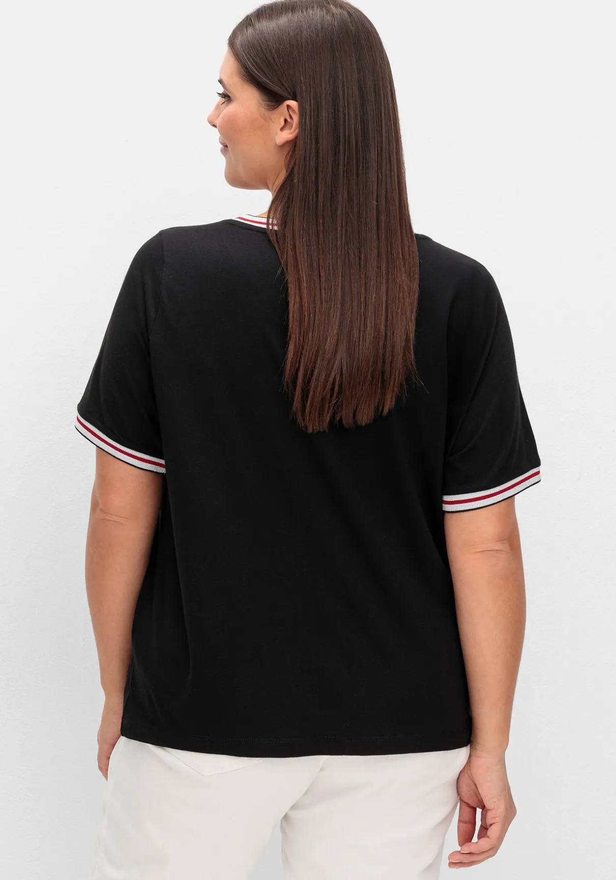 Shirt mit Grafik-Frontprint und Glitzerdetails