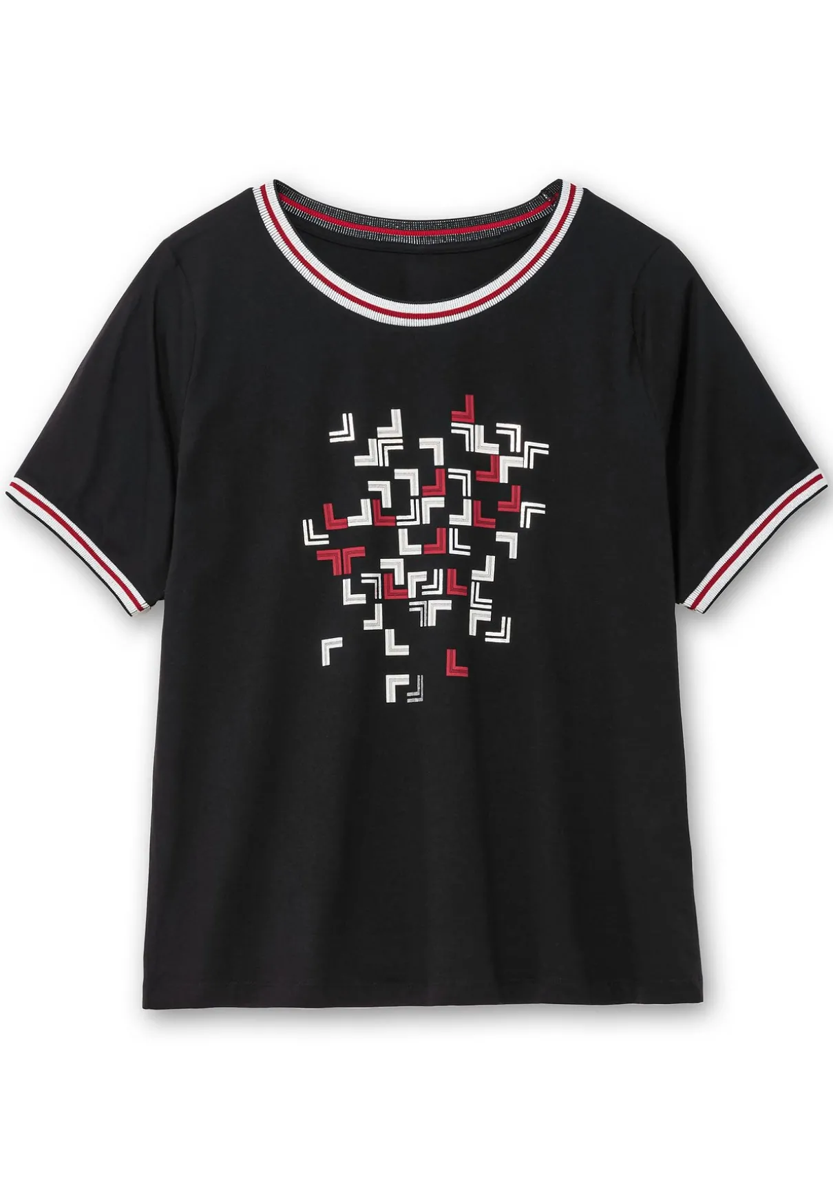 Shirt mit Grafik-Frontprint und Glitzerdetails