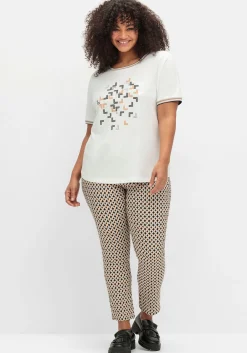 Shirt mit Grafik-Frontprint und Glitzerdetails