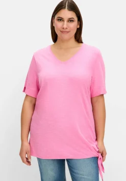 Shirt mit Knotendetail am Saum