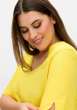 Shirt mit Knotendetail am Saum