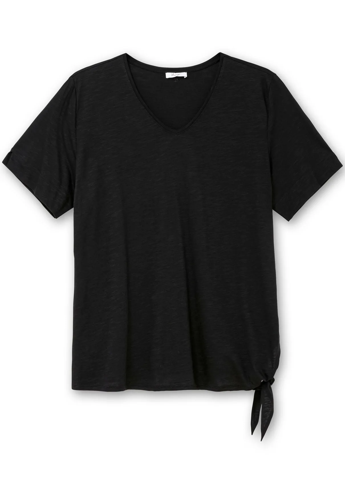 Shirt mit Knotendetail am Saum