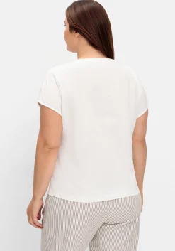 Shirt mit Lochstickerei