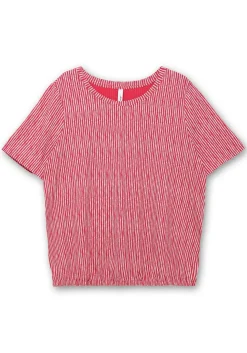 Shirt mit Minimal-Alloverdruck und Gummizugbund