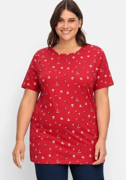 Shirt mit Minimal-Alloverprint