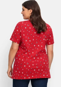 Shirt mit Minimal-Alloverprint