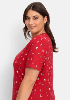 Shirt mit Minimal-Alloverprint