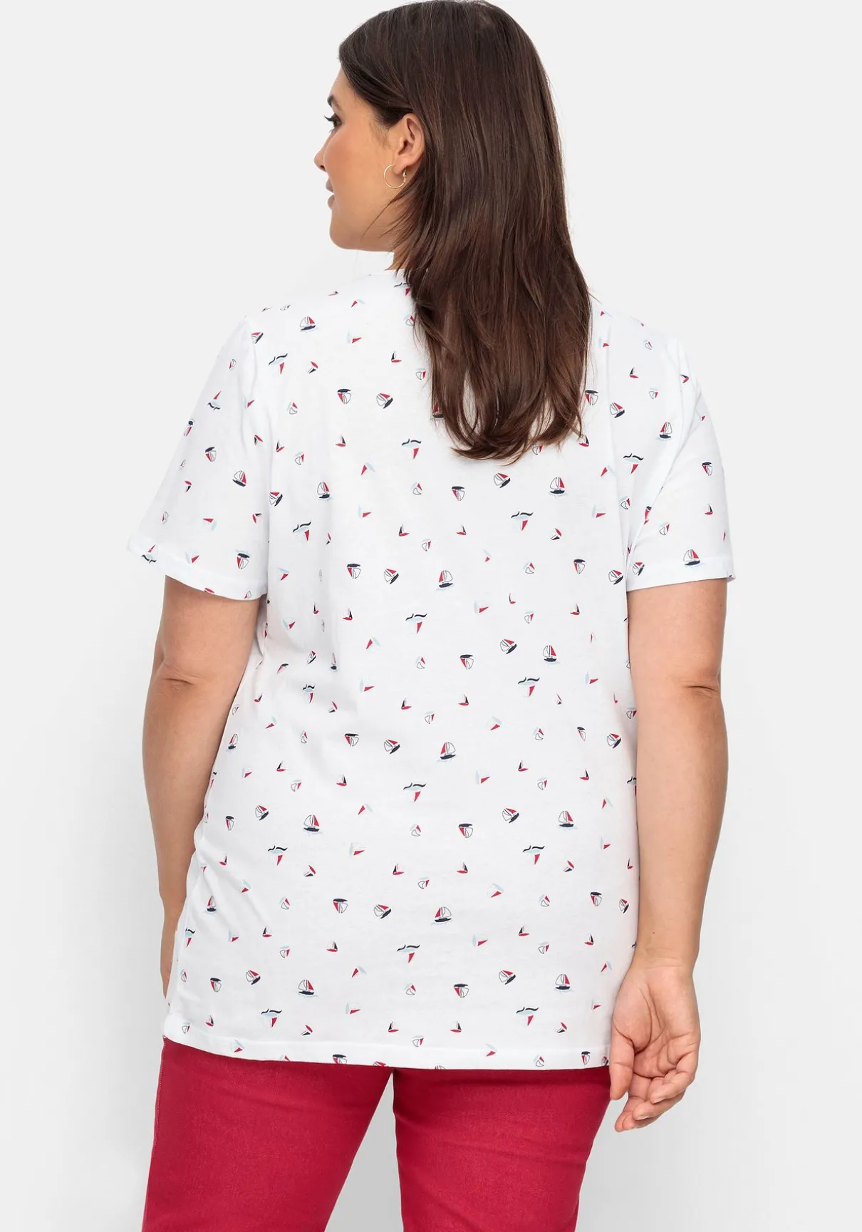 Shirt mit Minimal-Alloverprint