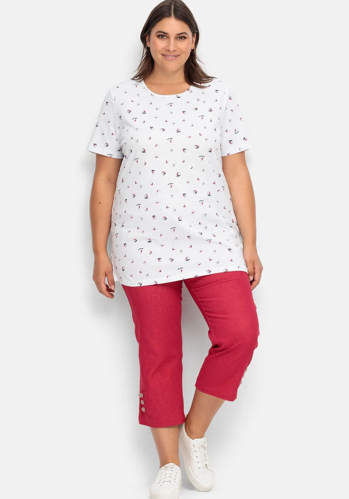 Shirt mit Minimal-Alloverprint