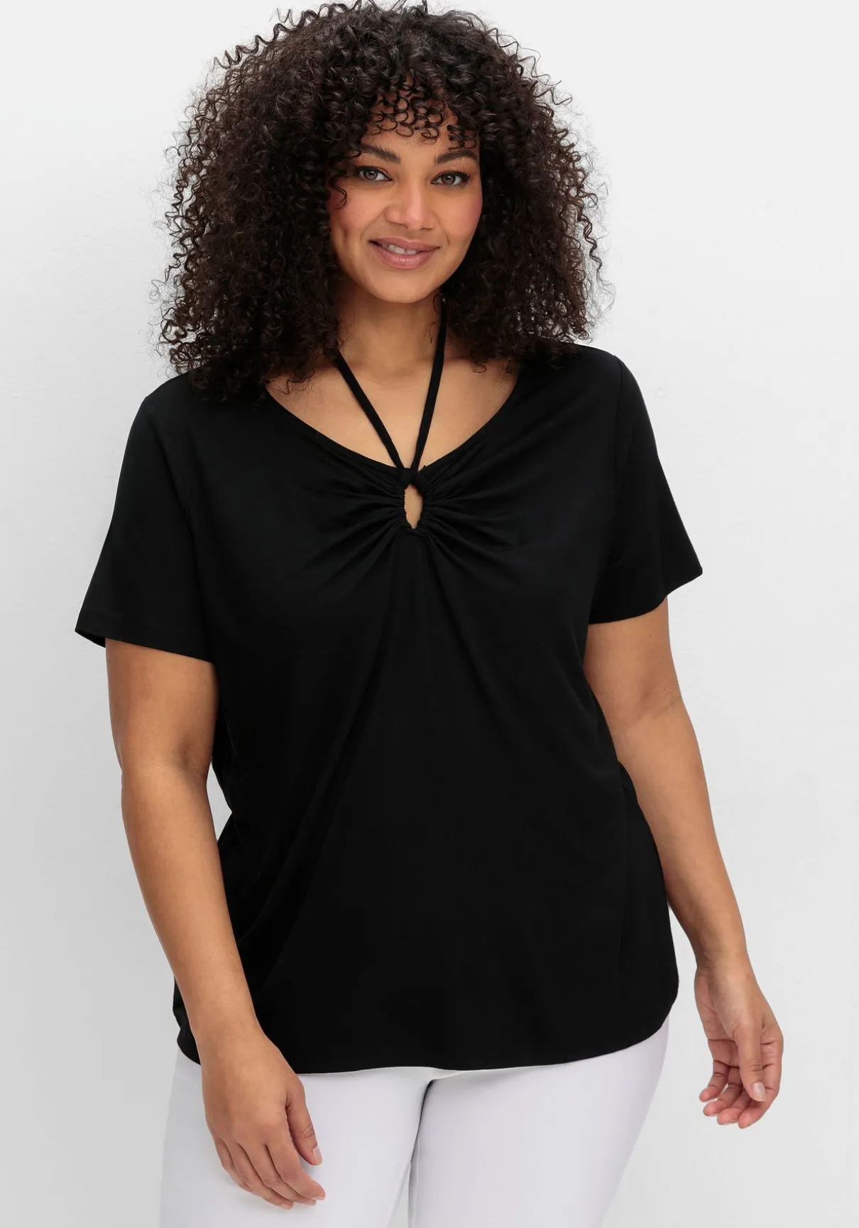 Shirt mit Neckholder-Bindeband