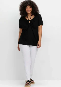 Shirt mit Neckholder-Bindeband