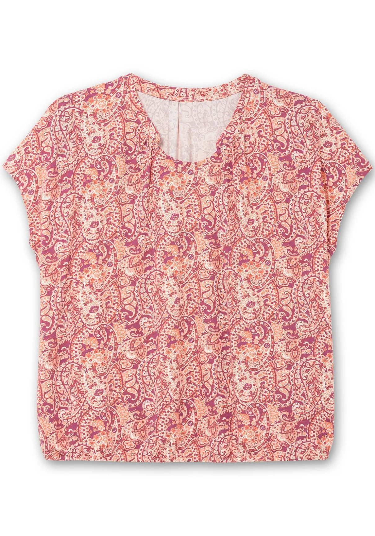 Shirt mit Paisleyprint und Gummizugbund