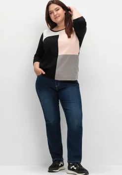 Shirt mit 3/4-Ärmeln und Grafikprint vorn