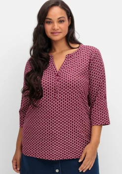 Shirt mit 3/4-Ärmeln und Grafikprint
