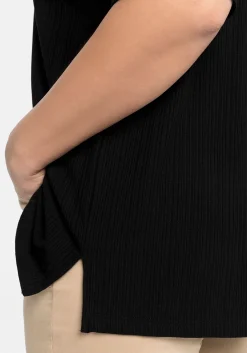 Shirt mit V-Ausschnitt, in Oversized-Form