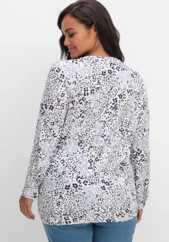 Shirtbluse aus Viskosejersey, mit Animalprint