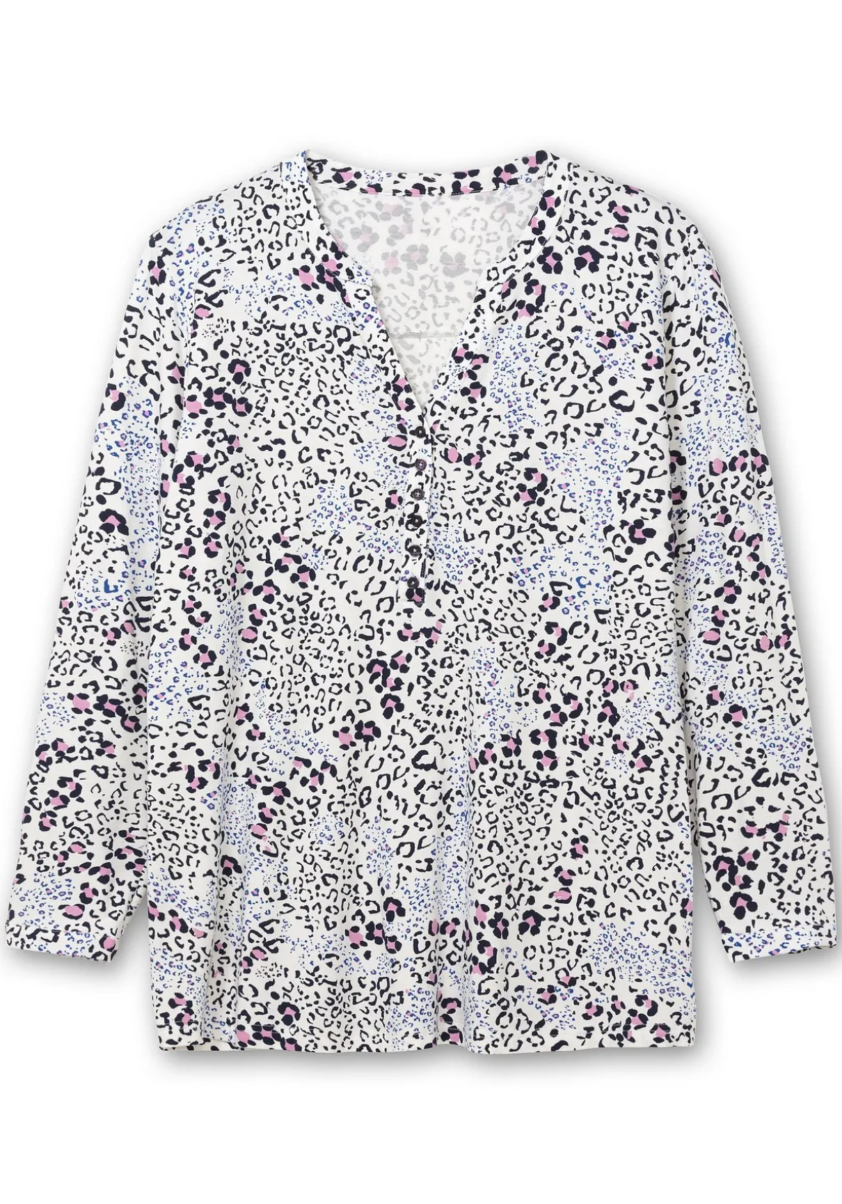 Shirtbluse aus Viskosejersey, mit Animalprint