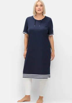 Shirtkleid aus Jersey, mit Ringel-Details