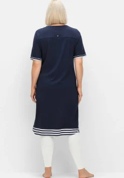 Shirtkleid aus Jersey, mit Ringel-Details